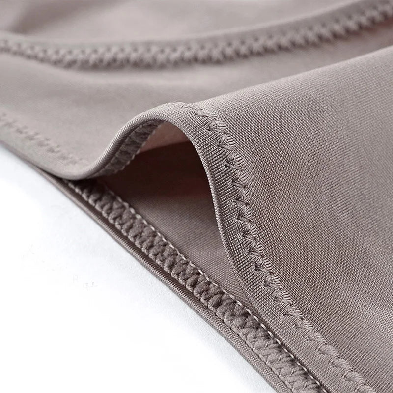 INTIMO SECRETS Ice Silk Thongs – Seamless Low-Waist G-String Underwear for Women