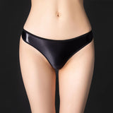 INTIMO SECRETS Women’s Sexy Shiny High-Stretch See-Through Thong Panties
