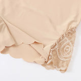 INTIMO SECRETS Women’s Sexy Lace Edge Seamless Ice Silk Shorts