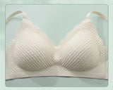 New Top Lace Seamless Women's Underwear Small Chest Gathered Non-slip No Steel Ring Sexy Sling Beautiful Back Bra Thin Section