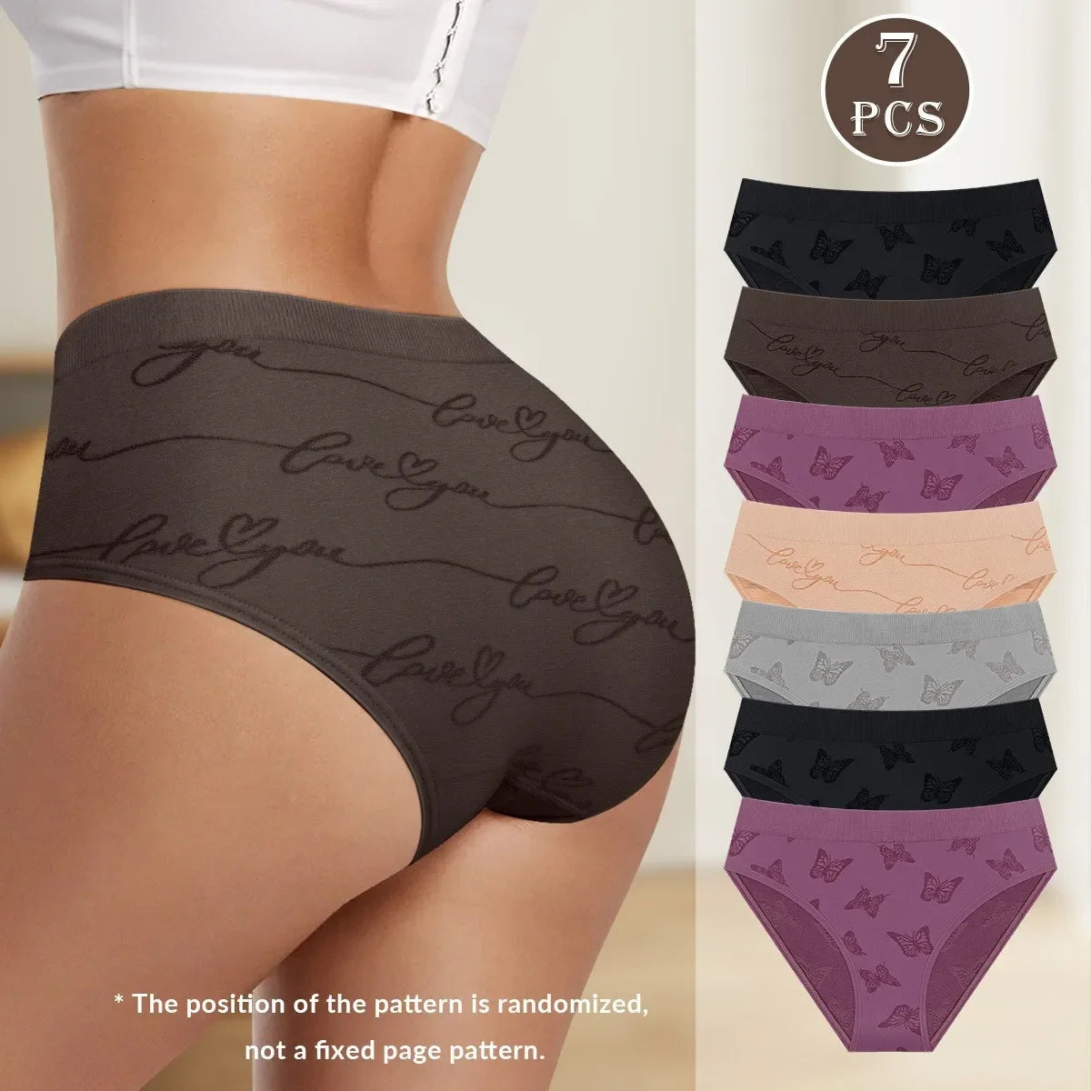 INTIMO SECRETS Women’s Butterfly-Shaped Soft Triangle Panties – Plus Size