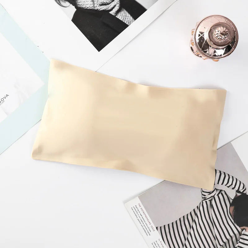 One Piece Seamless Bra Tops Women Invisible Bra Strapless Underwear Bustier Breathable Sexy Push Up Bra Bandeau Intimates