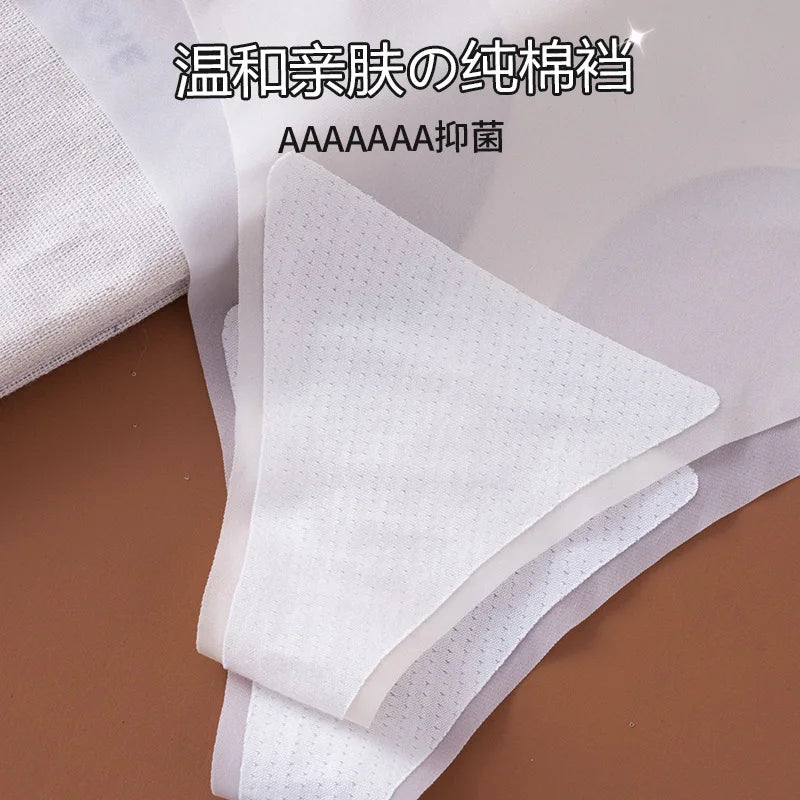 INTIMO SECRETS Transparent Thong – Ultra-Thin Seamless Low-Rise G-String for Women