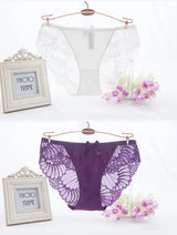 Hot Selling Item Fashion Women Underwear Sexy Lace Transparent Low Waist Hollow T Back Panties Lady Briefs Big Size M-3XL