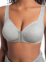 INTIMO SECRETS Wire-Free Front Closure Bra – Full Coverage for Women