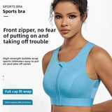 INTIMO SECRETS Women’s High-Impact Sports Bra – Zipper Yoga Vest