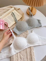 INTIMO SECRETS Hot Girl Furry Bra – Comfortable Japanese-Style Back Design