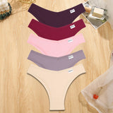 INTIMO SECRETS 5-Pack V-Waist Brazilian Thongs – Women’s Cotton Panties