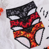INTIMO SECRETS Halloween Low-Waist Lace Panties – 3 Pack