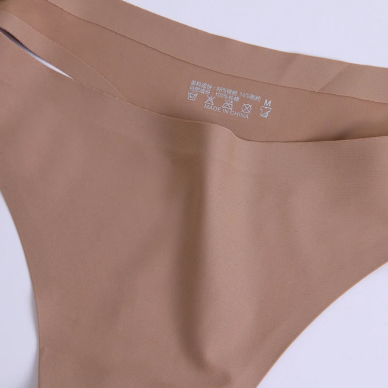 INTIMO SECRETS 3PCS Silk Satin Thongs – Sexy Seamless G-String Underwear for Women