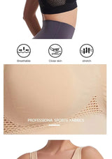 INTIMO SECRETS Seamless Push-Up Mesh Bra – Breathable Sports Bralette