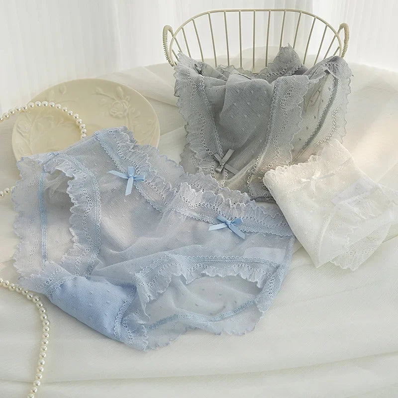 INTIMO SECRETS Women’s L-XL Sexy Lace Low-Waist Seamless Panties