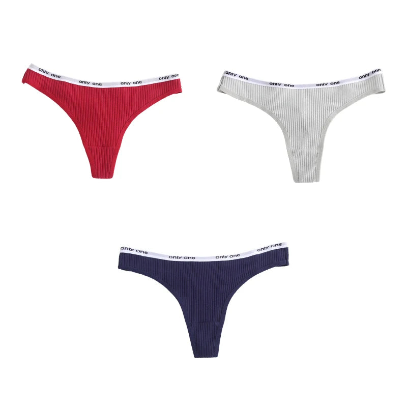 INTIMO SECRETS Cotton Soft Thong – Seamless Low-Rise Underwear for Women