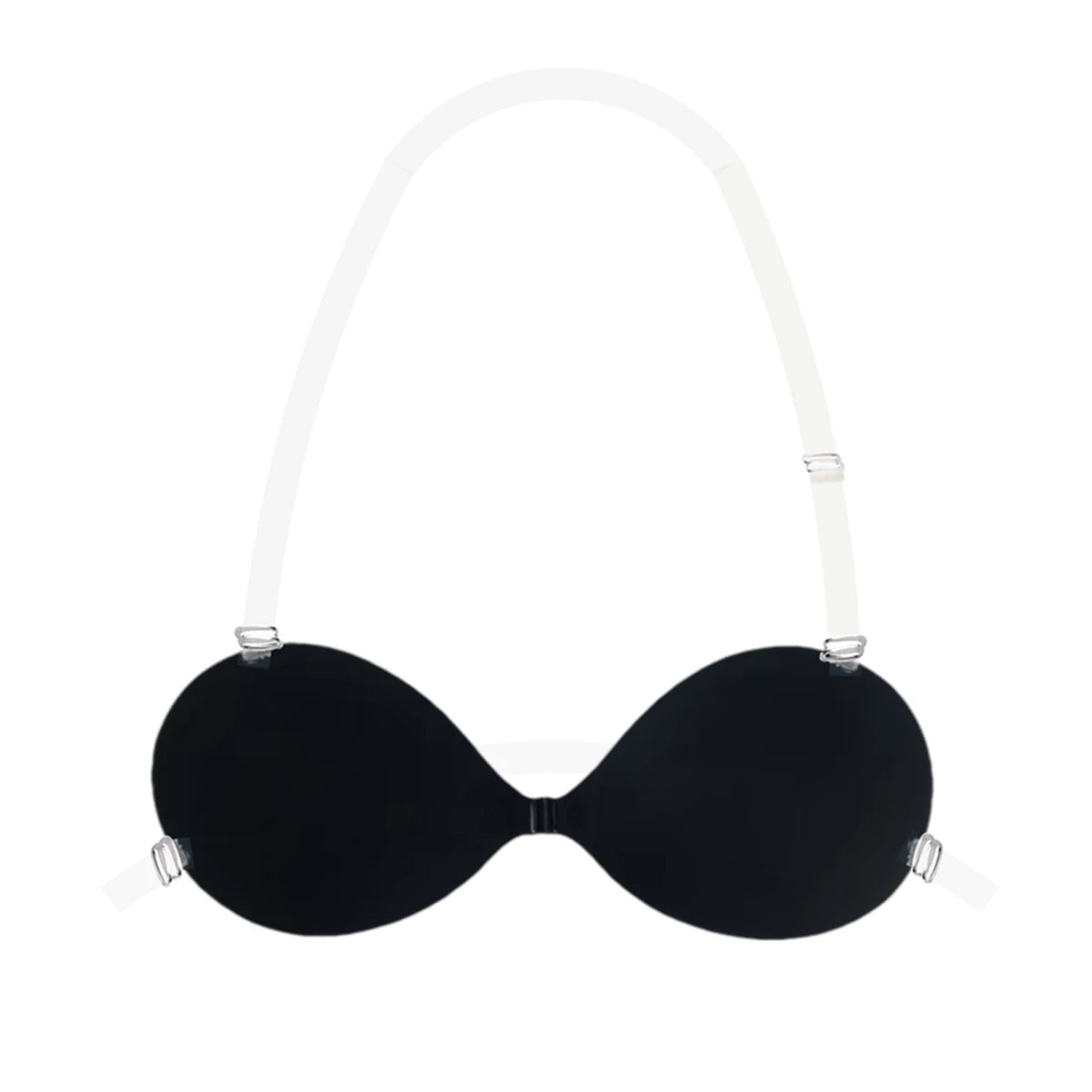 INTIMO SECRETS Push-Up Invisible Stick-On Bra – Strapless Seamless Lingerie & Underwear Accessory for Women