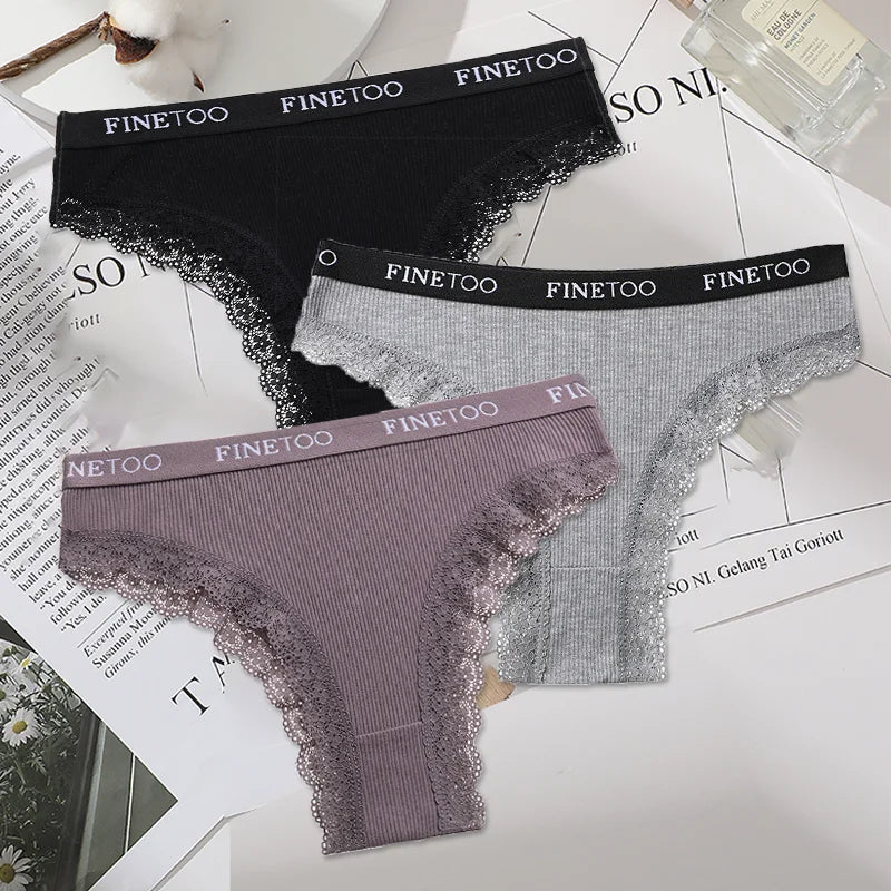 INTIMO SECRETS 3-Pack Cotton Brazilian Panties – Low Rise Plus Size Women