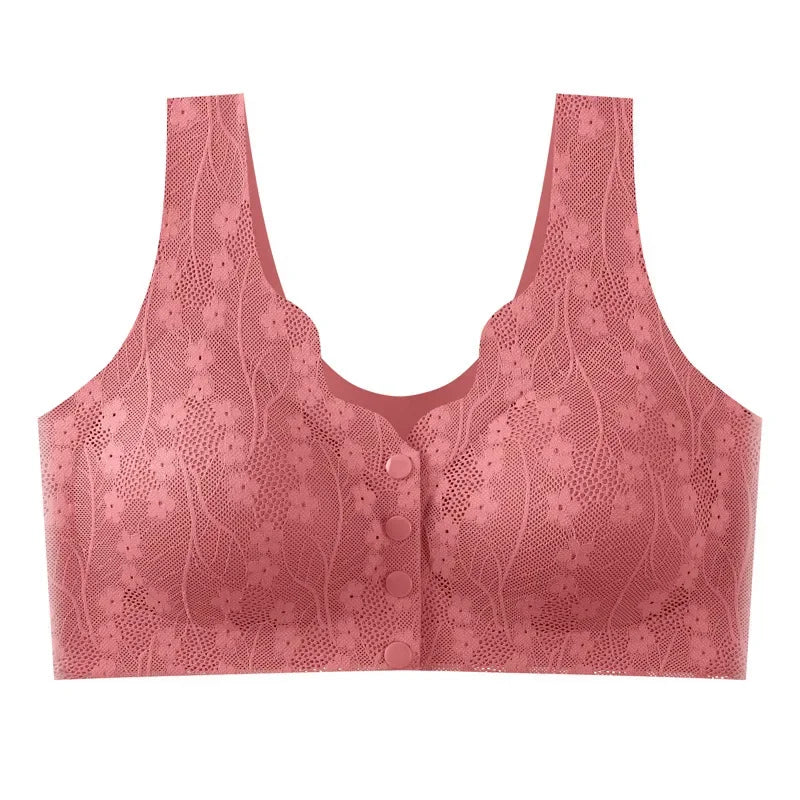 INTIMO SECRETS Women’s Lace Push-Up Bra – Seamless Cordless Active Corset