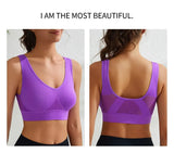 INTIMO SECRETS Women’s Wireless Sports Bra – Breathable Yoga Vest with Removable Pads