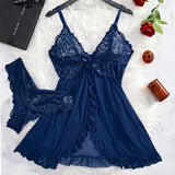 Tulle Ultra Sexy Nightgown V-neck Bra Open Sleep Skirt Night Erotic Dress Woman Sheer Pajamas Lingerie Thongs Luxury Kit