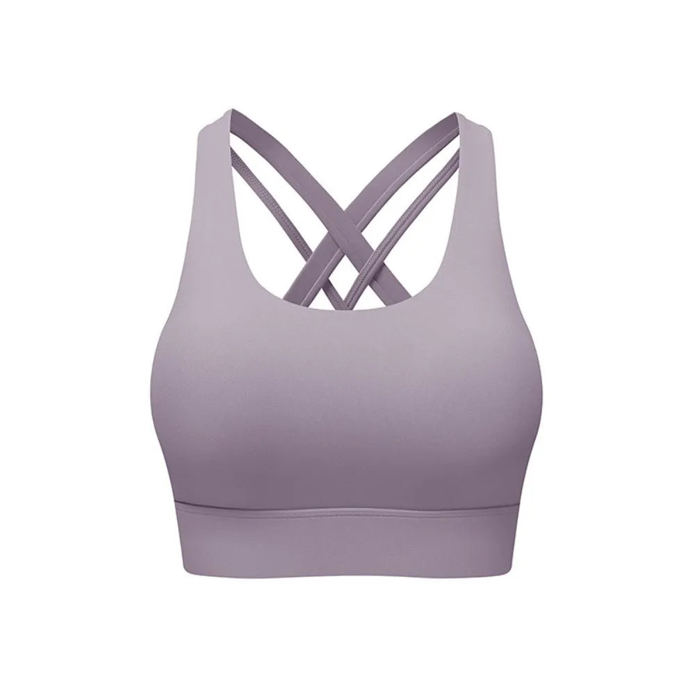 INTIMO SECRETS Women’s Seamless Sports Bra – Fixed Cup, Sweat-Absorbing Workout Top