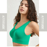 INTIMO SECRETS Non-Wire Crop Top Bra – Solid Color, Breathable Lingerie