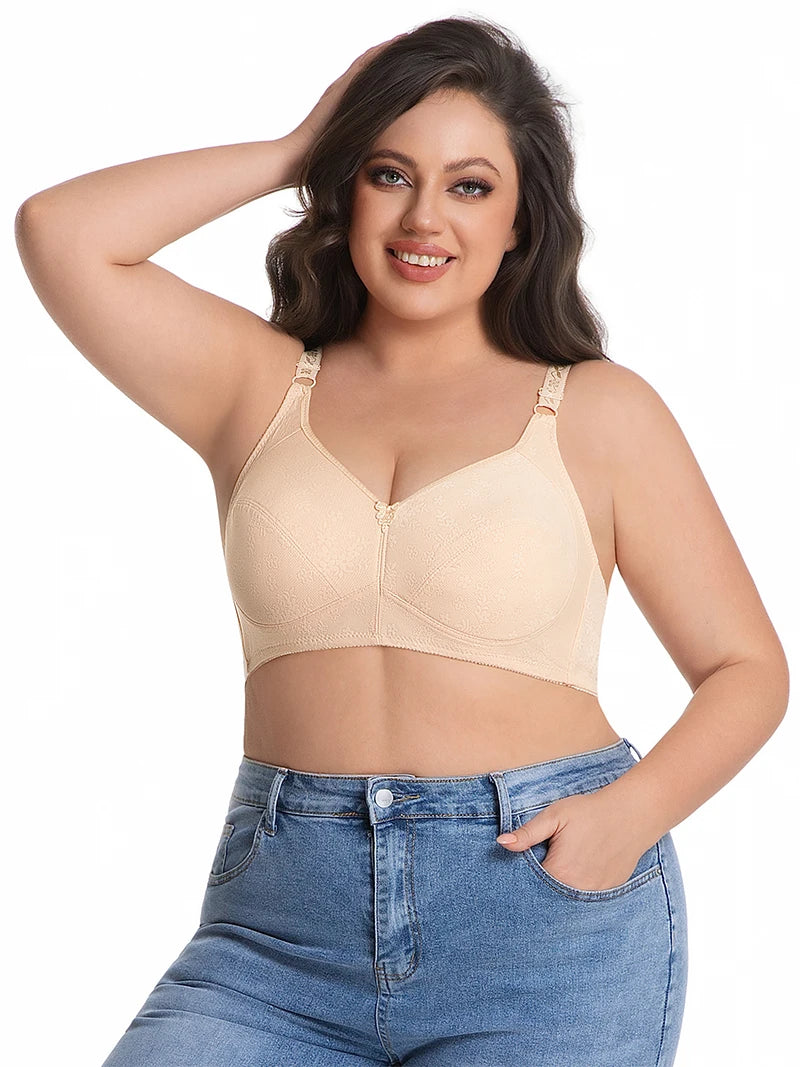INTIMO SECRETS Plus Size Wireless Full-Coverage Bra – Soft & Breathable