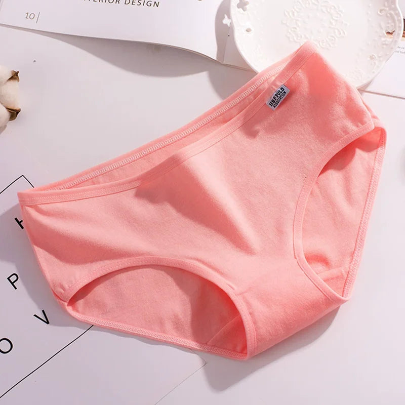 7Pcs/Lot Cotton Panties for Women Plus Size Underwear Comfortable Briefs Girls Female Underpants Sexy Lingeries Intimates M-4XL