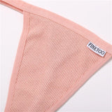 INTIMO SECRETS Cotton Thong – Seamless Low-Waist G-String Underwear for Women