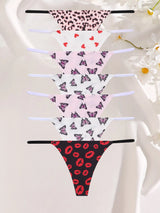 INTIMO SECRETS 7-Pack Seamless Low-Waist Thong Panties for Women