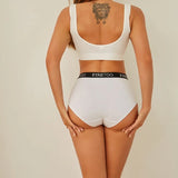 Finetoo 3Pcs Women's Cotton Briefs Women Seamless Plus SizePanties Breathable Underwear Female Low Waist Soft Lingerie S-XXL