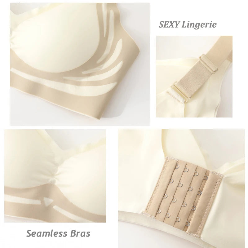 INTIMO SECRETS Plus Size Super Gather Push-Up Bra – Soft Seamless Support