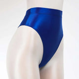 INTIMO SECRETS Shiny High-Waist Ice Silk G-String – Seamless Dance Wear & Sexy Shimmer Thong