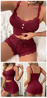 Women Pajama Sets Pijama Pajamas Woman Summer Set Sexy Women Sleepwear for Sleeping Women's Trousers Sleep Lounge Underwear