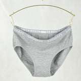 3PCS Women's Cotton Underwear High Elastic Letter Waistband Briefs Solid Color Fashionable Sports Soft Underwear