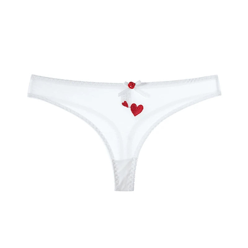 INTIMO SECRETS Mesh Transparent Thong – Lace Seamless G-String Underwear for Women