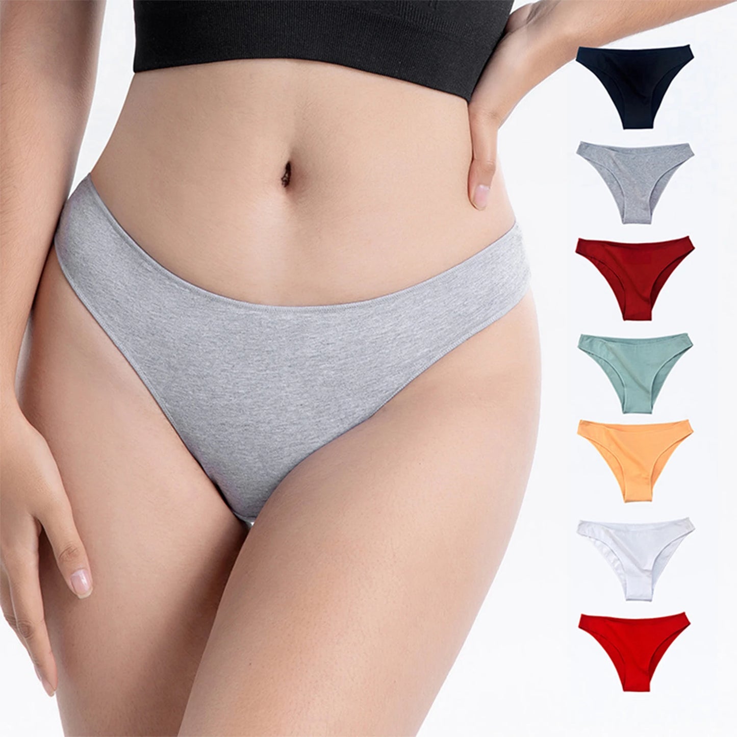 INTIMO SECRETS Women’s Cotton Briefs – Soft, Breathable & Comfortable
