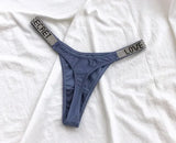 INTIMO SECRETS Sexy Rhinestone Low-Rise Thong for Women