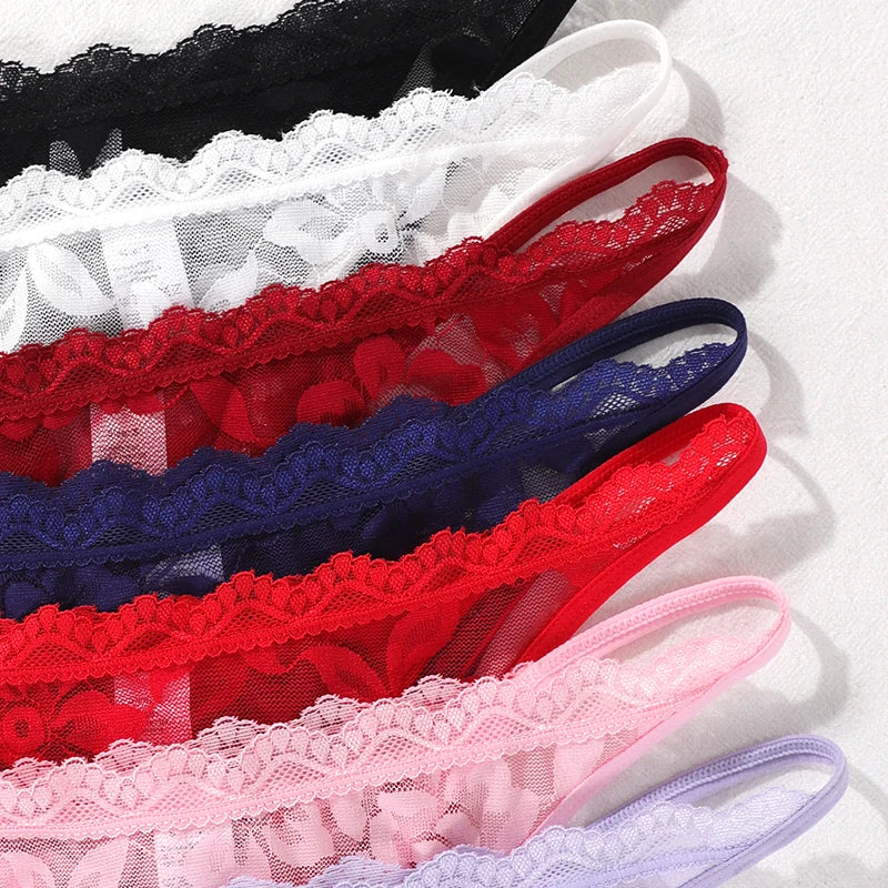 INTIMO SECRETS 7-Pack Plus-Size Floral G-String Thongs