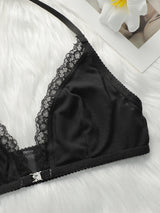 New Black leopard print front button bra sexy Lingerie lace leopard print thin double-layer women's underwear YS3099