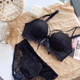 INTIMO SECRETS Women’s Lace Push-Up Bra – Small Bust Anti-Sag Active Bra