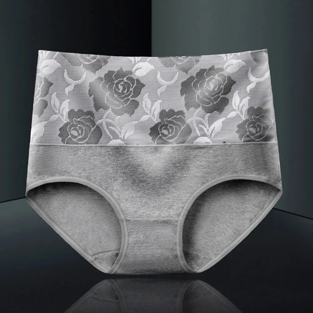 INTIMO SECRETS 3PCS High Waist Cotton Panties – Plus Size Women’s Lingerie