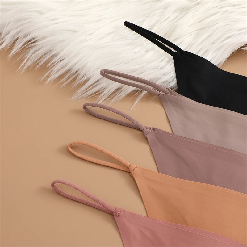 INTIMO SECRETS 4-Pack Women’s Seamless Ice Silk Thongs – Low-Waist, Stretchy G-String Panties