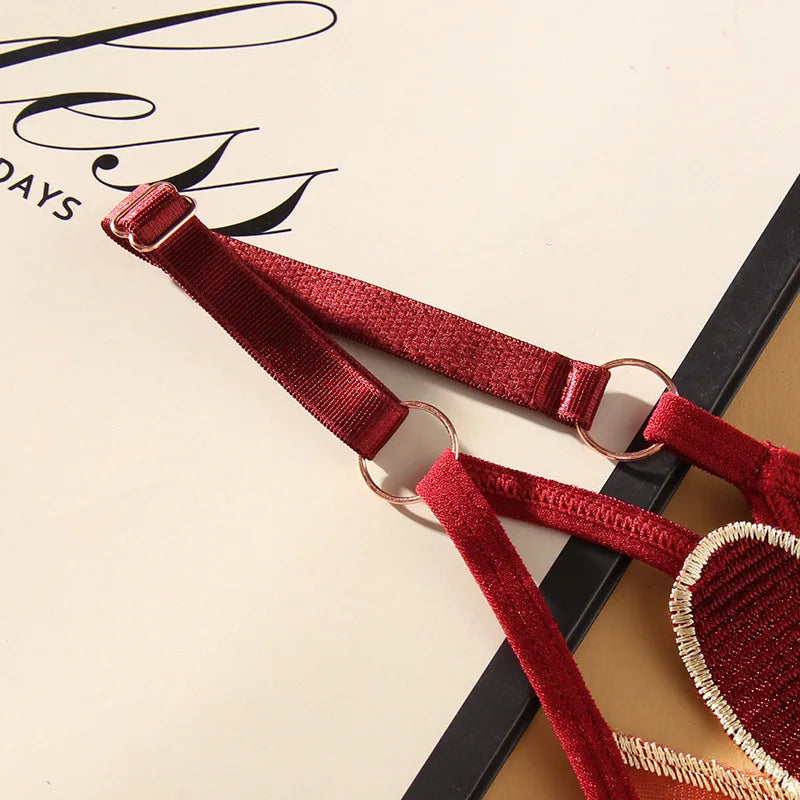 INTIMO SECRETS Women’s Sexy Embroidery Low-Rise Japanese Thong Panties