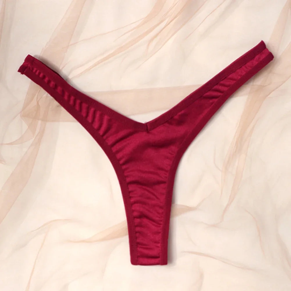 INTIMO SECRETS Women’s Sexy V-Waist Sports Thong – Breathable Low-Rise G-String Underwear
