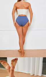 FINETOO 6Pcs Women's Cotton High Waist Panties Underwear Female Large Intimate Lingerie Briefs Woman Underpants Pantys Panties