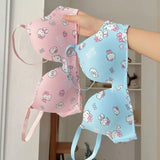 INTIMO SECRETS Hello Kitty Girls’ Cartoon Slimming Bra – Comfortable Active Underwear