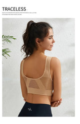 INTIMO SECRETS Women’s Wireless Sports Bra – Breathable Yoga Vest with Removable Pads