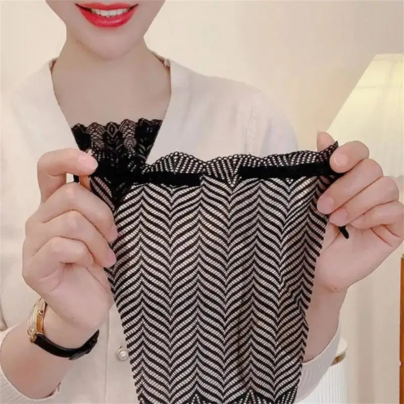 1/2Pcs Women Lace Invisible Mock Camisole Wrapped Chest Overlay Bra Quick Easy Clip-on Insert Wrapped Chest Panel Cover