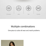 Wireless Deep V Seamless Bra for Women – Soft 3/4 Cup Hollow Out Comfort Lingerie