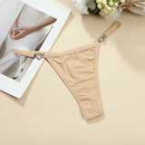 INTIMO SECRETS Women’s Low-Rise Heart Decoration G-String Thong