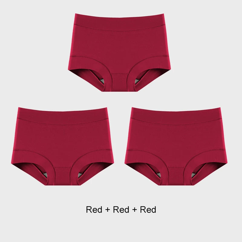 INTIMO SECRETS 3PCS Women’s Cotton Boxer Panties – Plus Size Lingerie